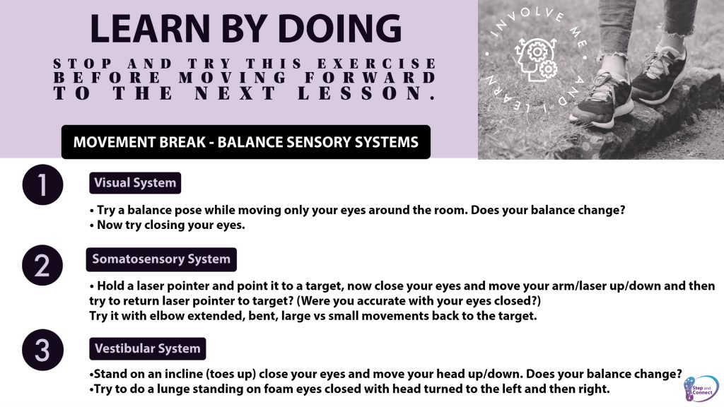 Learn by Doing Sensory Systems